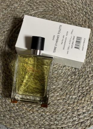 Чоловічий тестер terre d'hermes eau toilette 100ml гермес