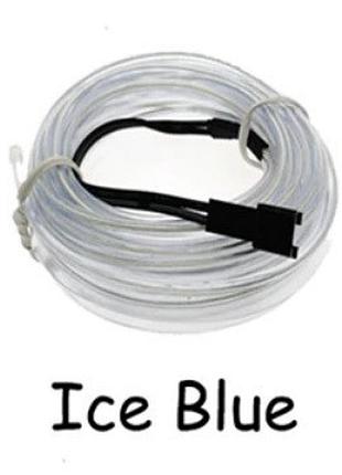 Светодиодная лента oasis голубая проволока 3м led неоновый свет с контроллером. ice...