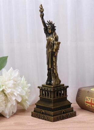 Статуетка статуя свободи oasis 30 см. металева скульптура статуя свободи. сувенір statue of liberty |швидка доставка|