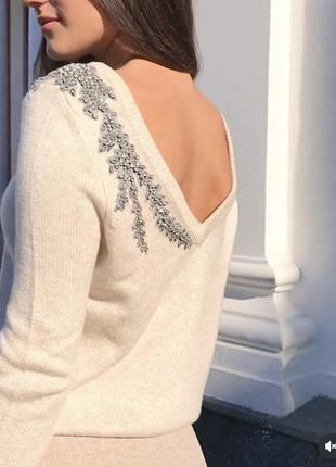 Кашемировый свитер с аппликацией