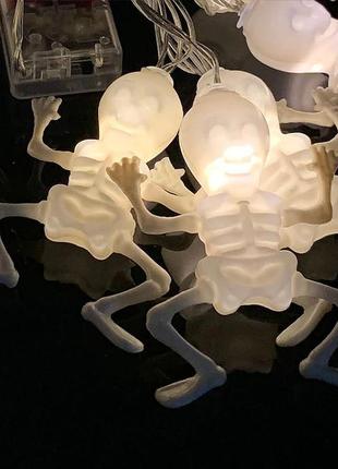 Гирлянда в виде скелетов oasis 1.5м. гирлянда скелетов. гирлянда на хэллоуин скелеты |швидка доставка|