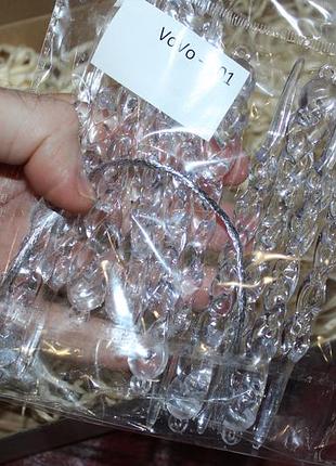 Новорічний набір бурульок 12 штук чарівні бурульки прозорі на ялинку новий рік