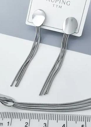 Серьги плесени без камней, медицинское золото xuping, stainless steel, родиай