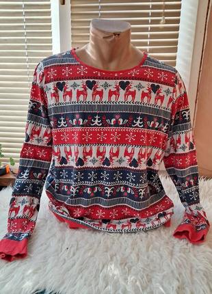 Піжамний лонгслів l