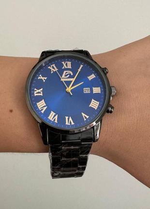 Чоловічий кварцевий годинник dijanes mens синій циферблат4 фото