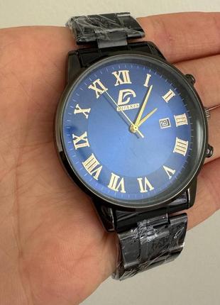 Чоловічий кварцевий годинник dijanes mens синій циферблат8 фото