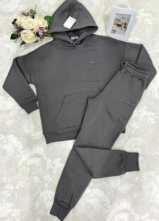 Флісовий костюм miu miu