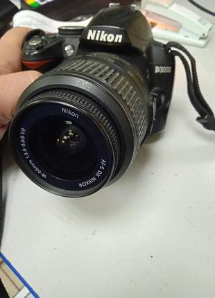 Фотоаппарат nikon d3000 kit /af-s nikkor 18-55mm 1:3,5-5,6g vr dx бу