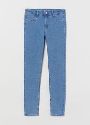 Джинси skinny завужені для жінки h&m 0898596-003 36(s) синій