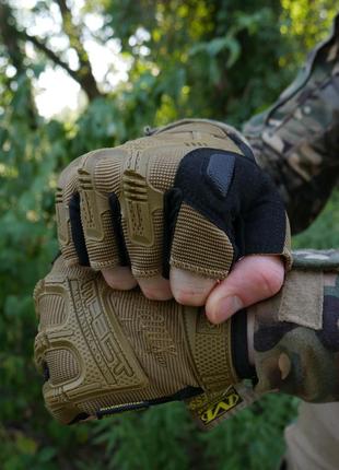 Перчатки тактические беспалые mechanix mxk-2 койот m |швидка доставка|