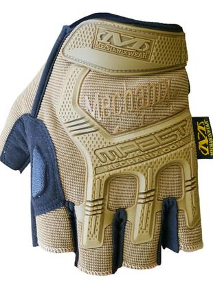 Перчатки тактические беспалые mechanix mxk-2 койот m |швидка доставка|