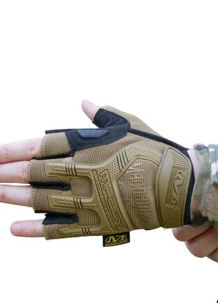 Перчатки тактические беспалые mechanix mxk-2 койот m |швидка доставка|