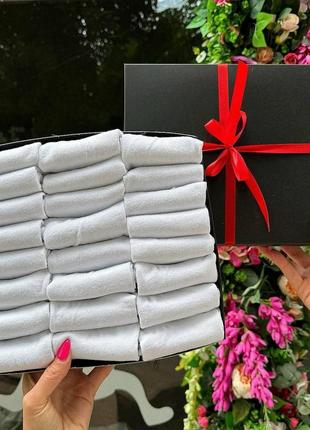 Набір жіночих коротких шкарпеток на 24 пари 36-40 р в коробці із стрічкою літо |швидка доставка|