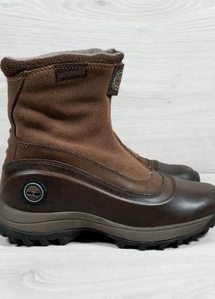 Кожаные зимние ботинки timberland LEATHER waterproof оригинал, размер 35