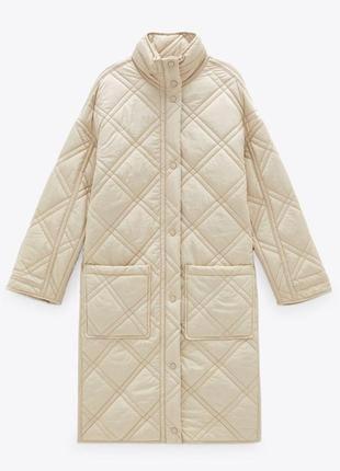 Пальто стьобане zara.