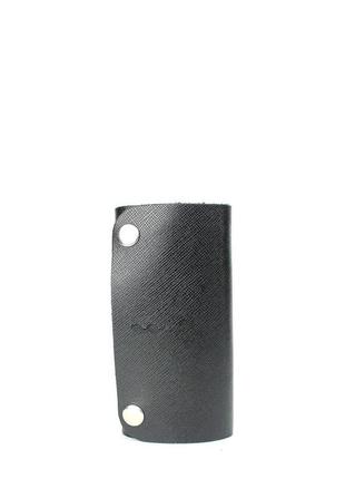 Шкіряна ключниця key keeper чорна саф'яно
