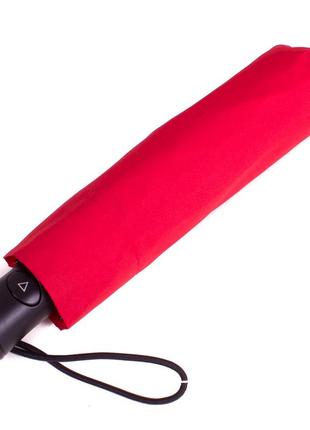 Женский складной зонт полуавтомат 95 см happy rain красный (2000002078609)4 фото