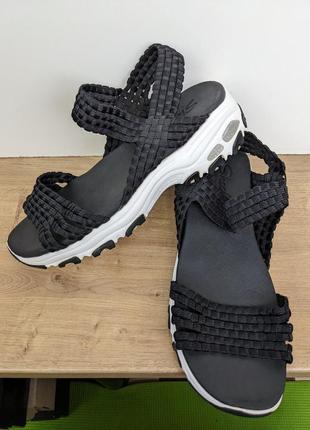 ❗️❗️❗️сандалии, босоножки skechers women's d'lites - head spin sandals black 5.0 40 р. оригинал