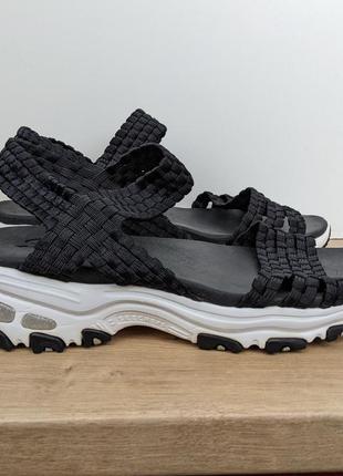 ❗️❗️❗️сандалии, босоножки skechers women's d'lites - head spin sandals black 5.0 40 р. оригинал