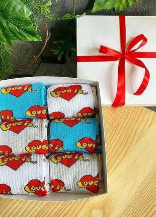 Бокс жіночих подарункових шкарпеток 36-41 на 6 пар |швидка доставка|