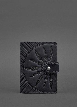 Жіноча шкіряна обкладинка для паспорта 3.0 інді синя