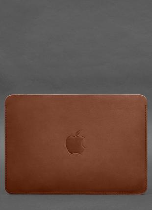 Шкіряний чохол для macbook air 15-inch (2023) світло-коричневий