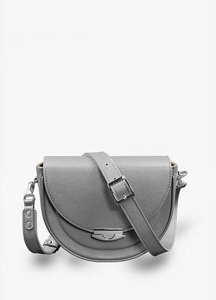 Жіноча шкіряна сумка kira сіра