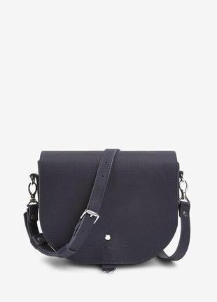 Жіноча шкіряна сумка ruby l синій saffiano