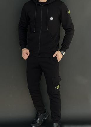 Спортивний костюм на флісі stone island стонік стоник