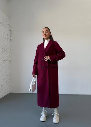 Распродажа!!️стильное женское демисезонное кашемировое пальто без пояса, на пуговицах, с карманами осеннее
