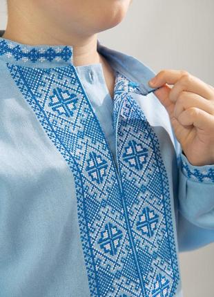 Вышиванка лен для детей 104-164