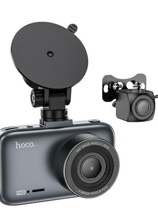 Видеорегистратор hoco dv6 driving recorder with 3-inch display (with rear camera)