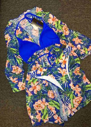 Комлект раздельный купальник + туника 6 цветов sisianna 9666хф