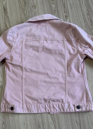 Стильна курткa,піджак denim рожевого кольору3 фото