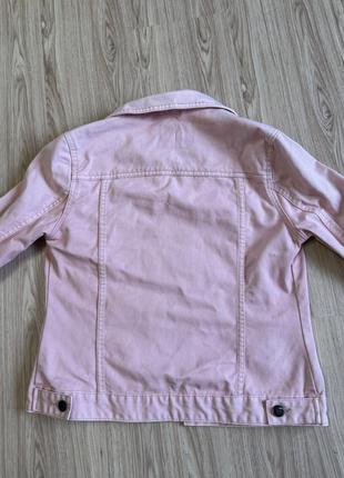 Стильна курткa,піджак denim рожевого кольору4 фото