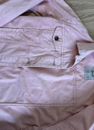 Стильна курткa,піджак denim рожевого кольору6 фото