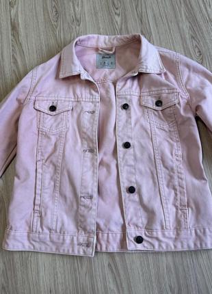 Стильна курткa,піджак denim рожевого кольору7 фото