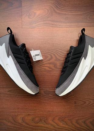 Кросівки чоловічі adidas shark black & gray & scooter