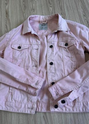 Стильна курткa,піджак denim рожевого кольору9 фото