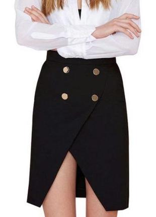 Юбка миди zara с разрезом