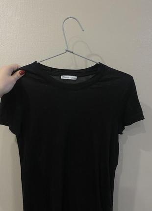 Zara футболка вискоза приталенная