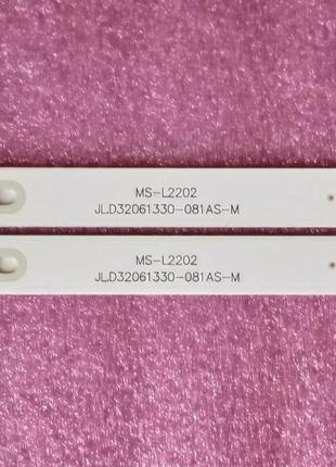 Підсвітка 32" ms-l1343 v2 / ms-l2202 / jl.d32061330-081as-m 6led 6v ...
