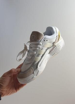 Кроссовки adidas niteball 2 • white beige •3 фото