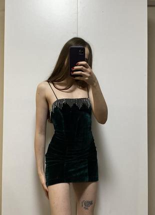 Zara сукня оксамитова вечірня