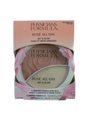 Осветляющая пудра и бальзам physicians formula rose all day