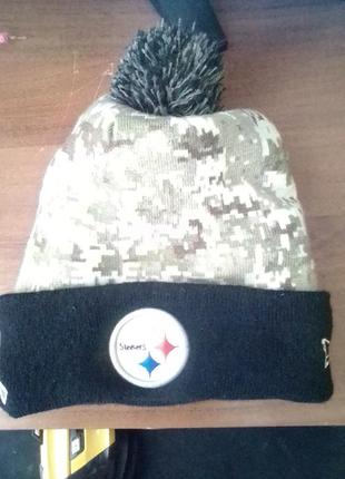 Мужская зимняя шапка nfl pittsburgh steelers .