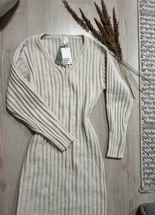 Теплое платье h&m