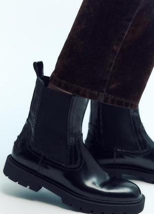 Черевики челсі zara натуральна шкіра4 фото