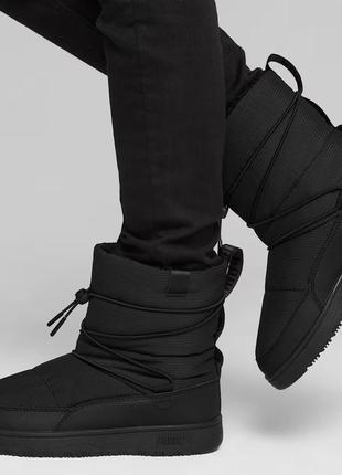 Женские сапоги puma 7,5 38 черные зимние сапоги сноубтсы