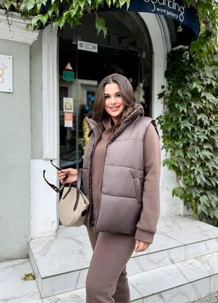 Женские костюм тройка батал